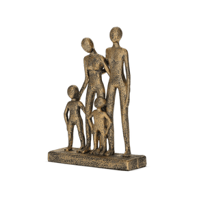 Escultura Familia em Polirresina 22cm