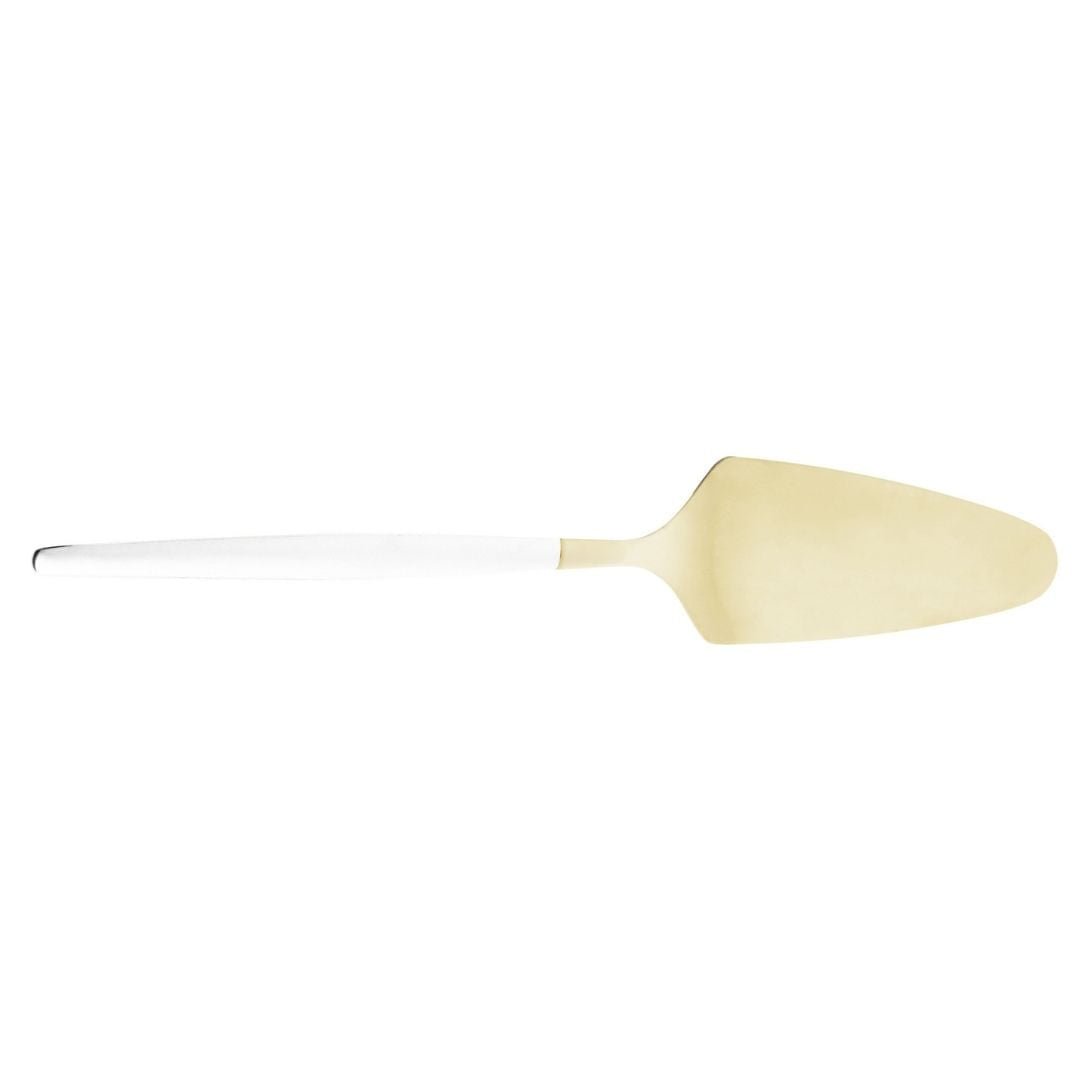 Espatula para Bolo Aço Inox Opera Champanhe e Branca 20,5cm