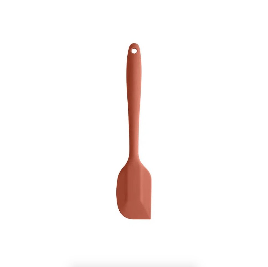 Espátula Reta de Silicone Para Bolo Pão Duro Terracota