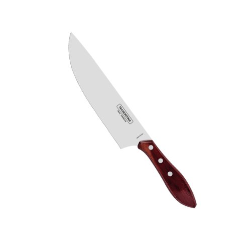 Faca para Carne em Aço Inox com Cabo Vermelho Tramontina
