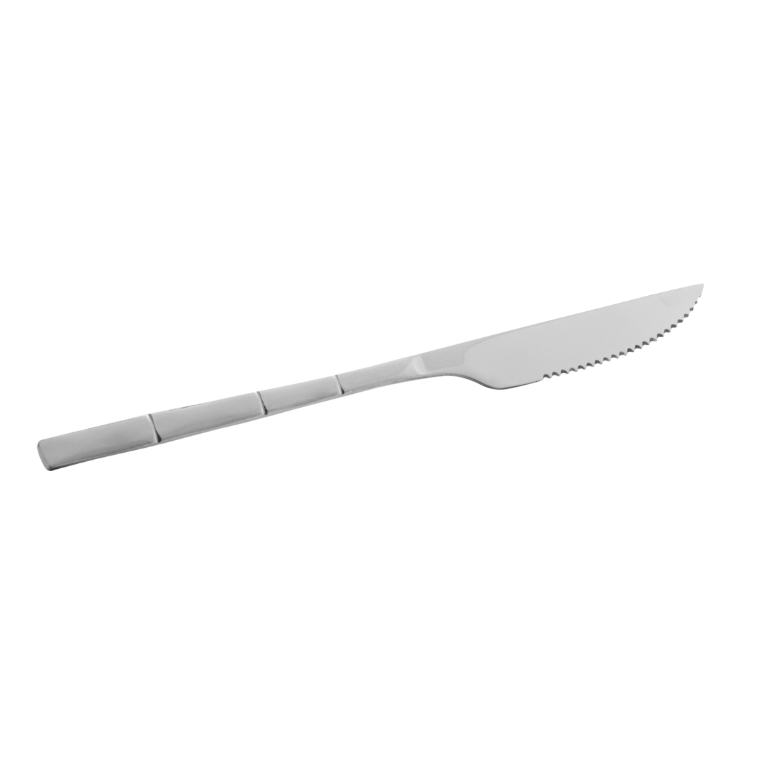 Faqueiro Elegant Estilo Bambu em Aço Inox 16 Peças