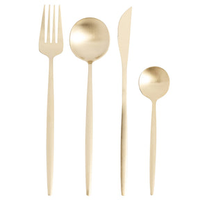 Faqueiro Opera em Aço Inox Champanhe 16 Peças