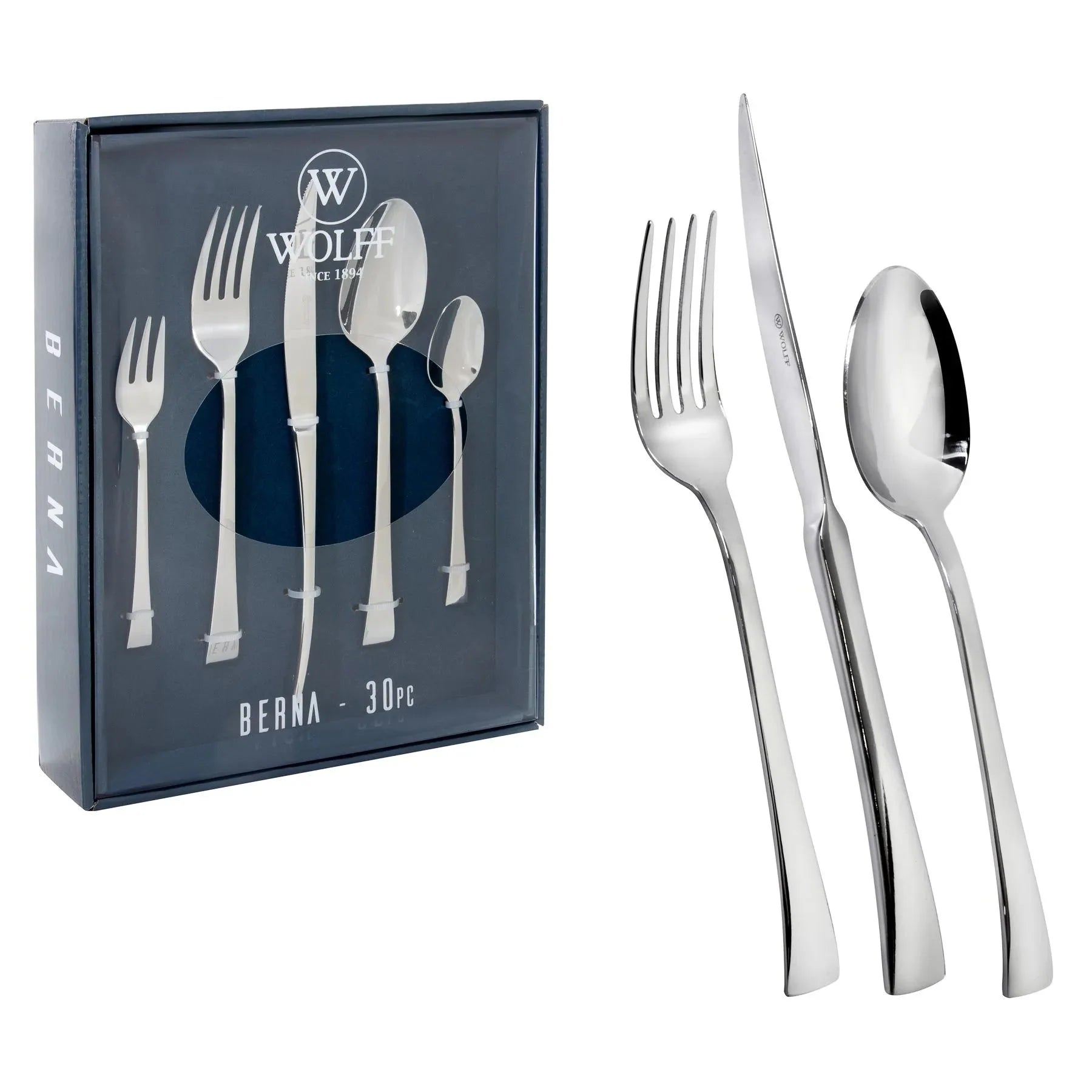 Faqueiro Berna 30 Peças Aço Inox