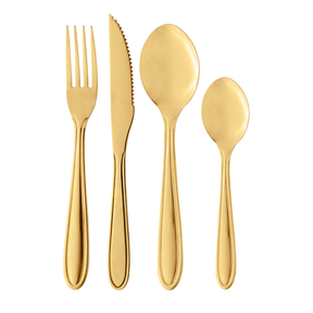 Faqueiro em Aço Inox Gastro Dourado 24 Peças