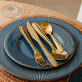 Faqueiro em Aço Inox Gastro Dourado 24 Peças