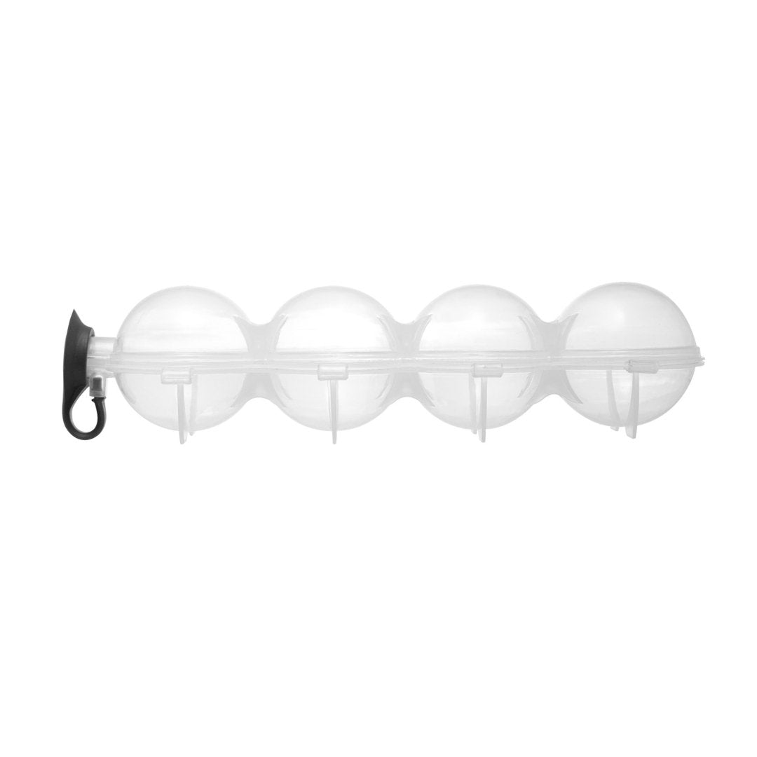 Forma para Gelo 4 Cavidades Redondas de Plástico 250ml