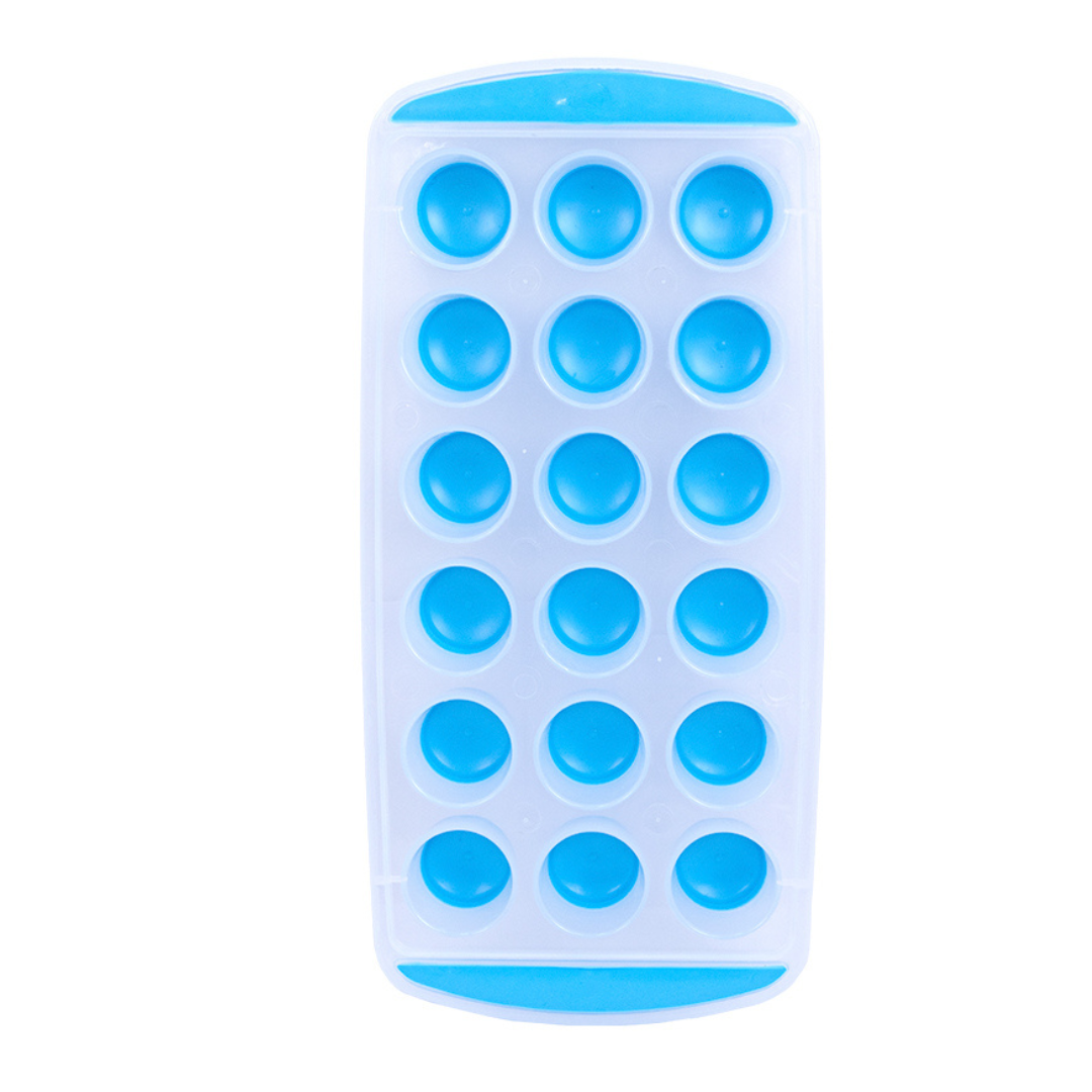 Forma para 18 Cubos de Gelo Redondo Azul