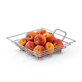 Fruteira de Mesa Quadrada Cromado Fosco
