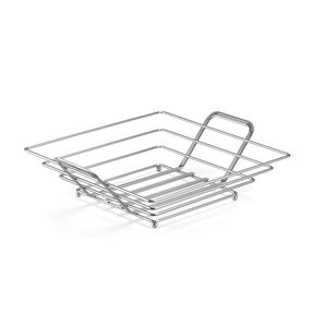 Fruteira de Mesa Quadrada Cromado Fosco