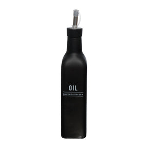 Galheteiro para Azeite de Vidro Manhattan Preto 300ml