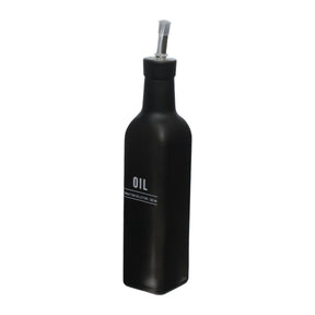 Galheteiro para Azeite de Vidro Manhattan Preto 300ml