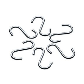 Gancho para Barra Tubular Cromado - 6 Unidades