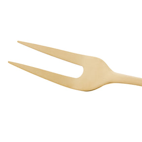 Garfo para Assado Positano em Aço Inox Dourado 28cm