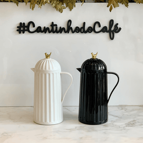 Garrafa Térmica de Plástico Bird Preta 600ml