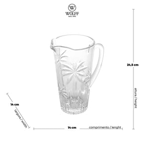 Jarra Cristal de Chumbo Palm Tree 1,2 Litros