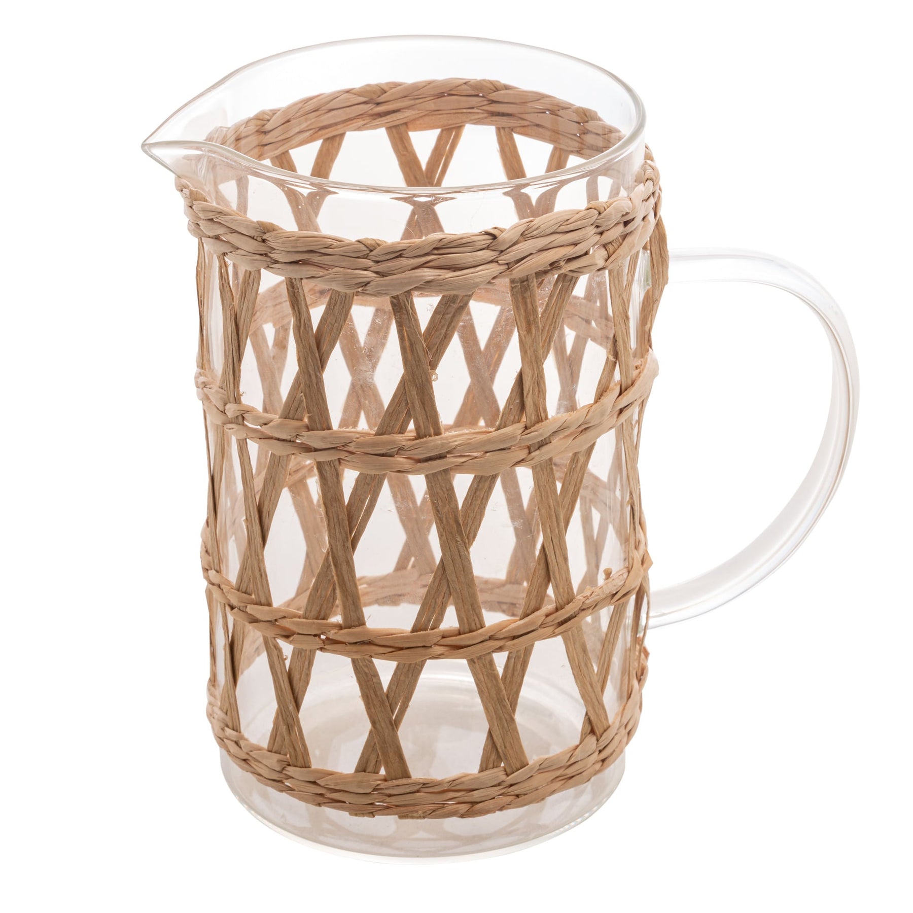 Jarra de Vidro e Fibra Natural 1 Litros