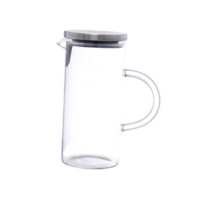 Jarra de Vidro Borossilicato Mirage com Tampa Inox 1 Litro