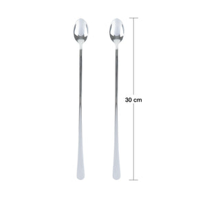 Jogo 2 Colheres Aço Inox Bailarina Cromado 30cm