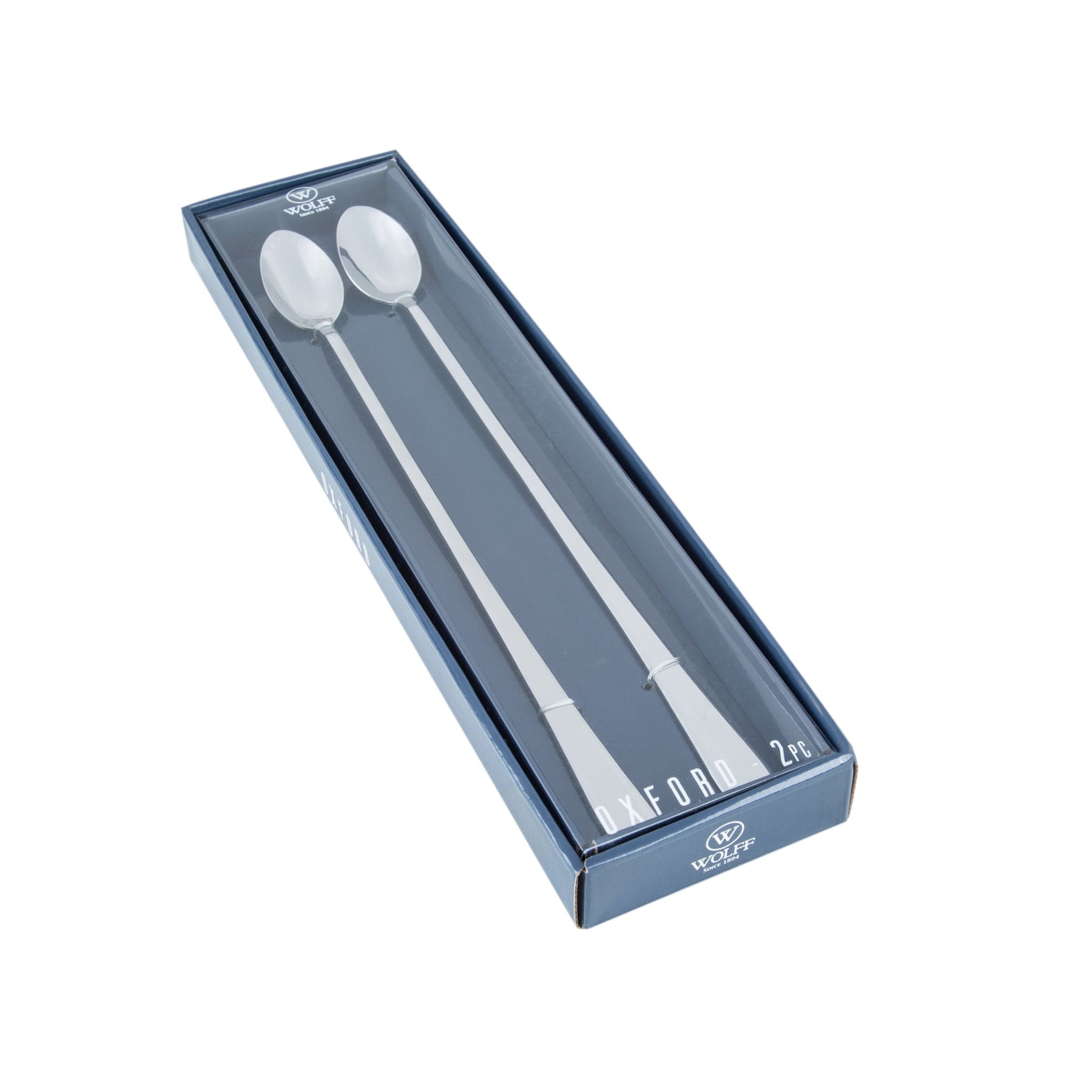 Jogo 2 Colheres Aço Inox Bailarina Cromado 30cm