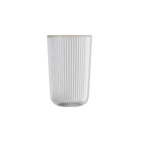 Jogo 2 Copos Altos de Vidro Lines com Fio de Ouro 450ml