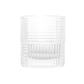 Jogo 2 Copos Baixos Whisky Chess de Vidro com Borda Dourada 320ml