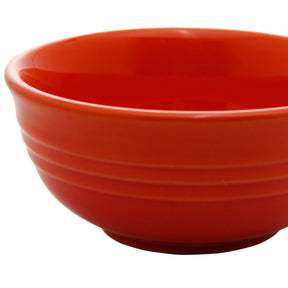Jogo 2 Mini Bowls de Cerâmica Retrô Laranja 10cm