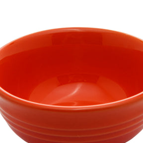 Jogo 2 Mini Bowls de Cerâmica Retrô Laranja 10cm