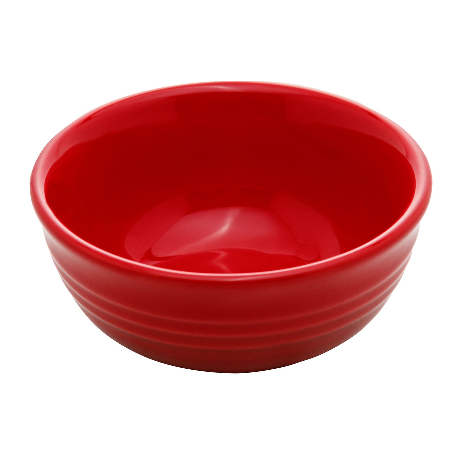 Jogo 2 Mini Bowls de Cerâmica Retrô Vermelho 10cm