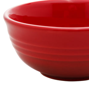 Jogo 2 Mini Bowls de Cerâmica Retrô Vermelho 10cm