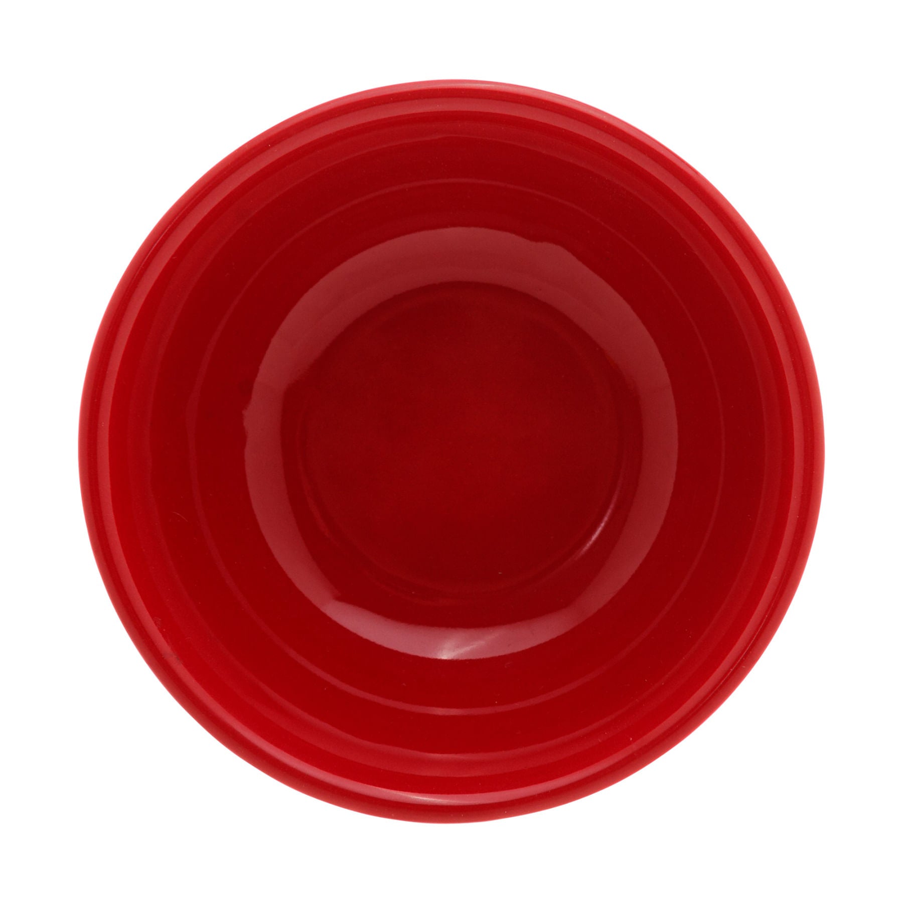Jogo 2 Mini Bowls de Cerâmica Retrô Vermelho 10cm