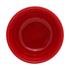 Jogo 2 Mini Bowls de Cerâmica Retrô Vermelho 10cm