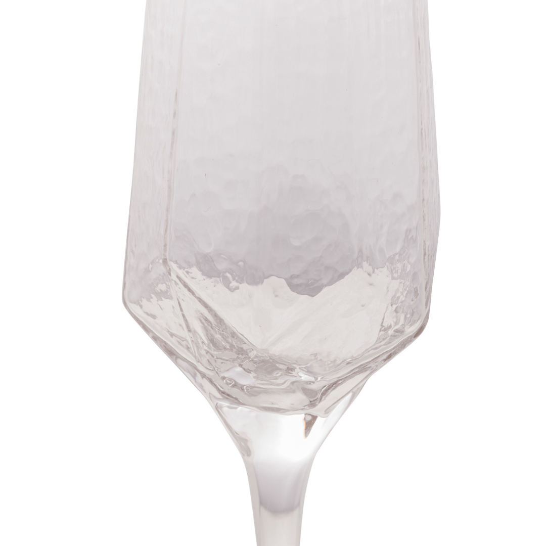 Jogo 2 Taças para Champanhe em Cristal de Chumbo com Borda Dourada 300ml