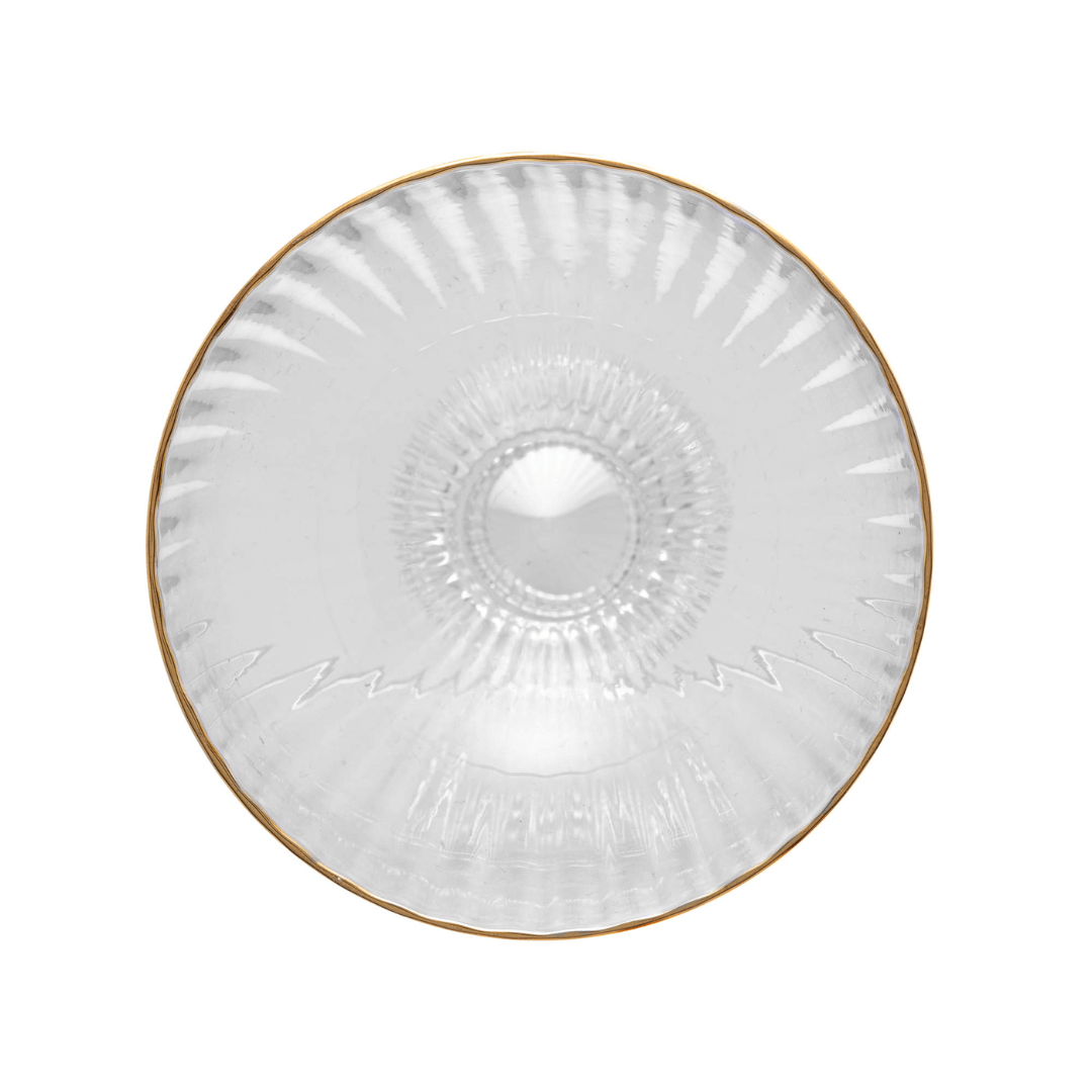 Jogo 2 Taças para Sobremesa Cristal com Fio de Ouro 200ml Lines