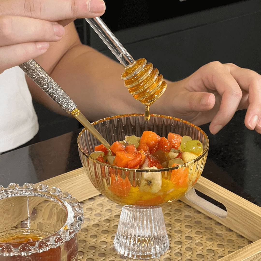 Jogo 2 Taças para Sobremesa Cristal com Fio de Ouro 200ml Lines