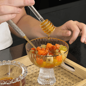 Jogo 2 Taças para Sobremesa Cristal com Fio de Ouro 200ml Lines