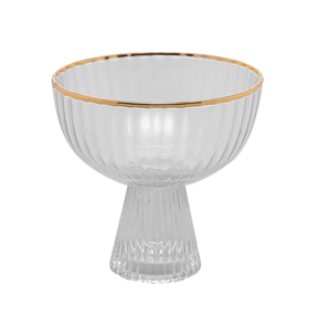 Jogo 2 Taças para Sobremesa Cristal com Fio de Ouro 200ml Lines