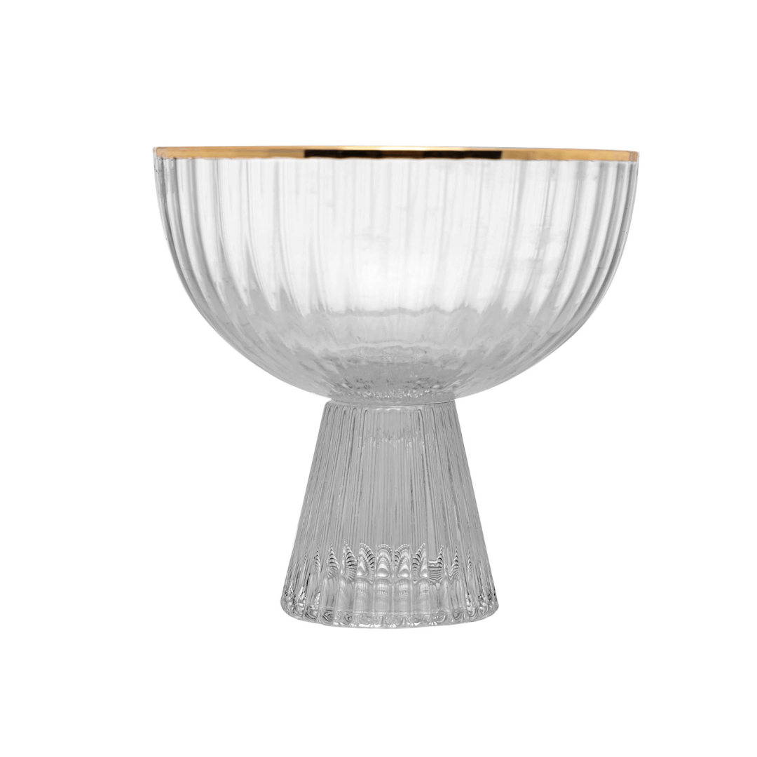 Jogo 2 Taças para Sobremesa Cristal com Fio de Ouro 200ml Lines