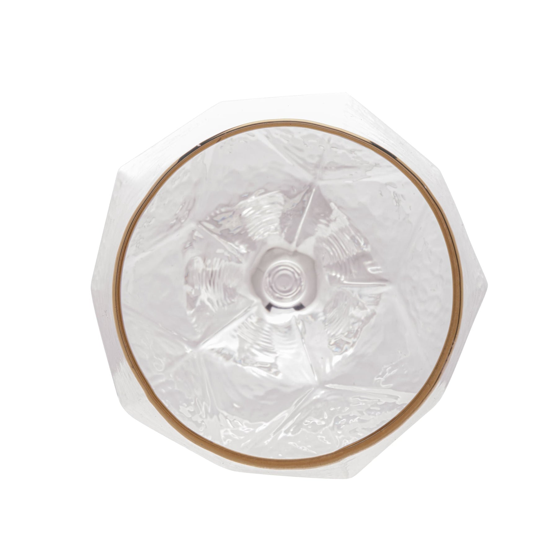 Jogo 2 Taças para Vinho em Cristal de Chumbo com Borda Dourada 600ml