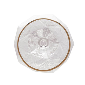 Jogo 2 Taças para Vinho em Cristal de Chumbo com Borda Dourada 600ml
