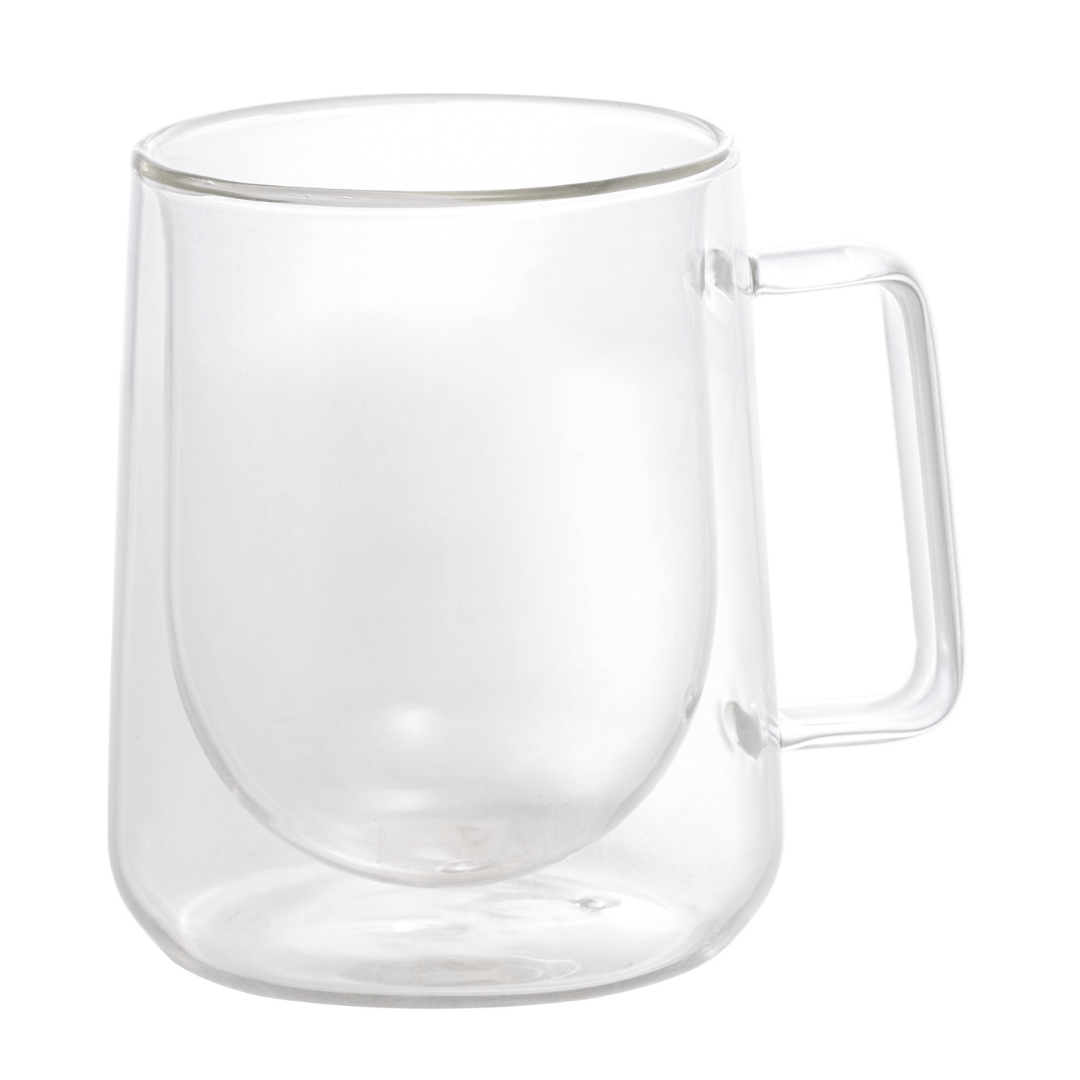 Jogo 2 Xícaras para Café Parede Dupla Vidro Borossilicato 300ml