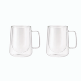 Jogo 2 Xícaras para Café Parede Dupla Vidro Borossilicato 300ml