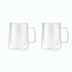 Jogo 2 Xícaras para Café Parede Dupla Vidro Borossilicato 300ml