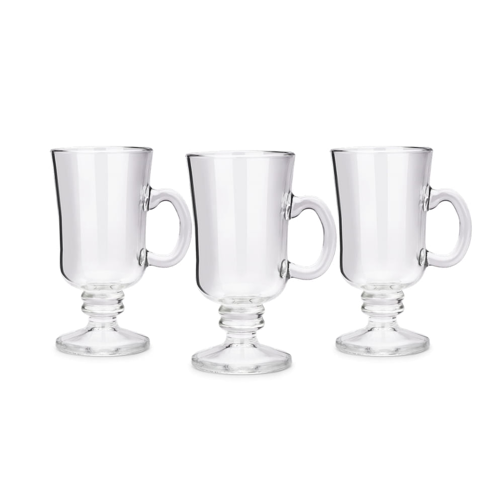 Jogo 3 Canecas Irish Coffee Pavillion 240 Ml