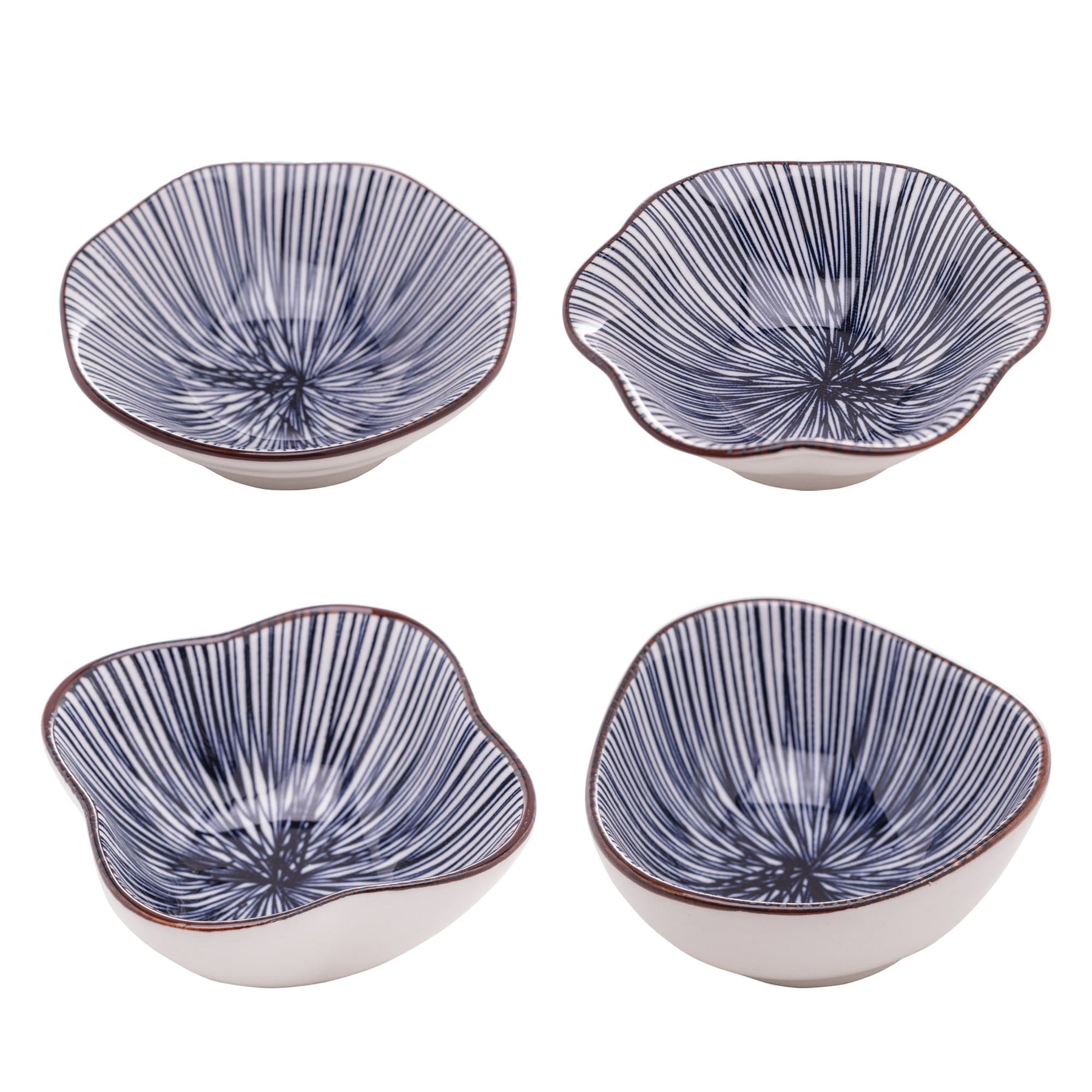 Jogo 4 Bowls Porcelana Mixed Koji 10,5cm