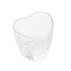 Jogo 4 Copos Para Shot Licor de Vidro Coração 50ml