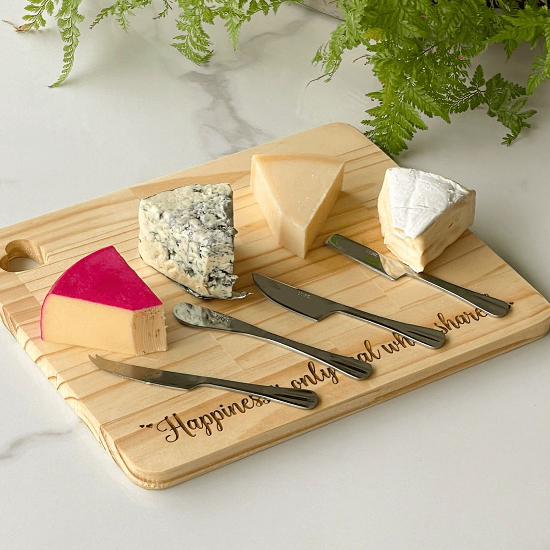 Jogo 4 Facas para Queijo Aço Inox Positano