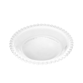 Jogo 4 Pratos em Cristal Pearl 14cm