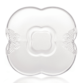 Jogo 4 Xicaras de Café com Pires de Vidro Butterfly 80ml