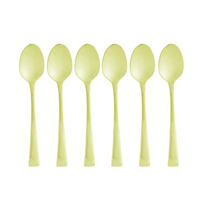 Jogo 6 Colheres para Café Berna Aço Inox Champanhe Fosco