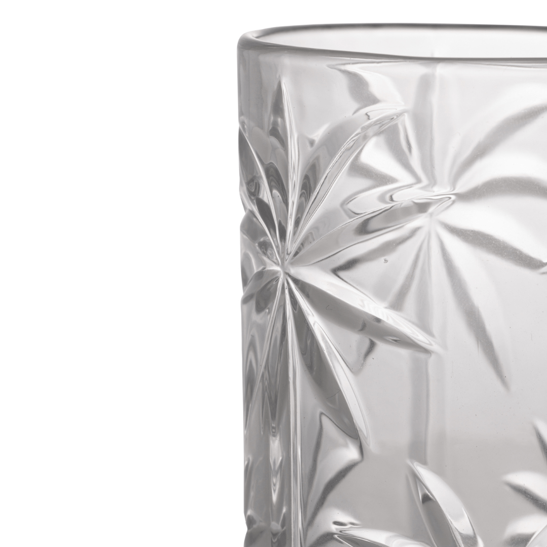 Jogo 6 Copos Altos Cristal de Chumbo Palm Tree 360ml